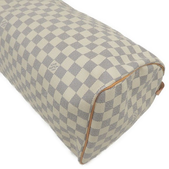 new 2021 Auth Louis Vuitton Speedy 35 damier azur - Picture 5 of 9